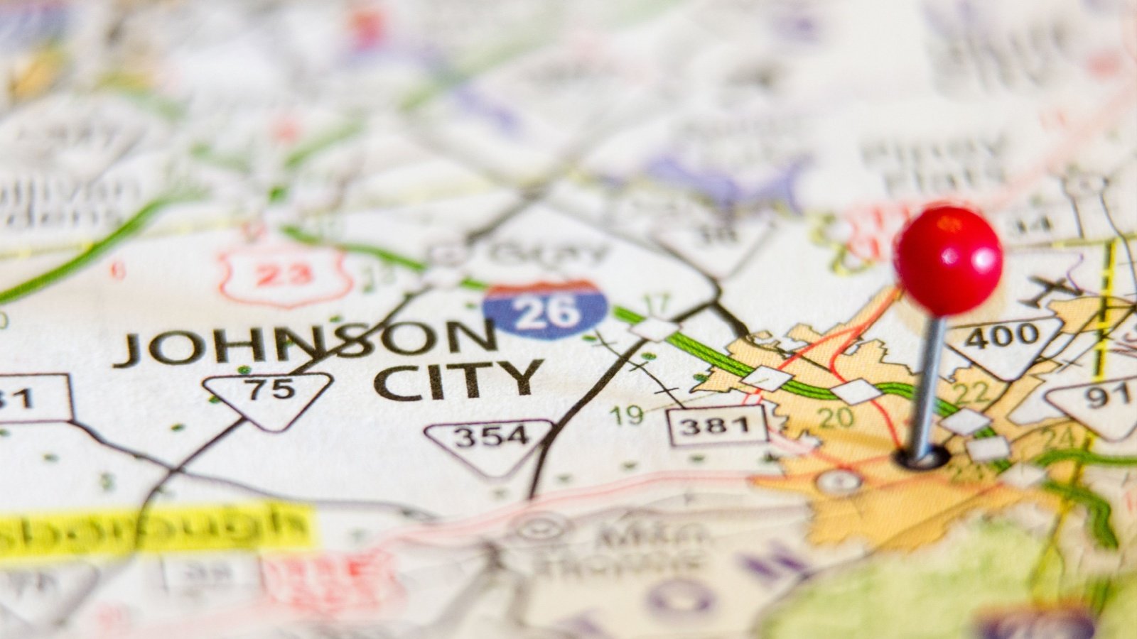 Johnson City, Tennessee map