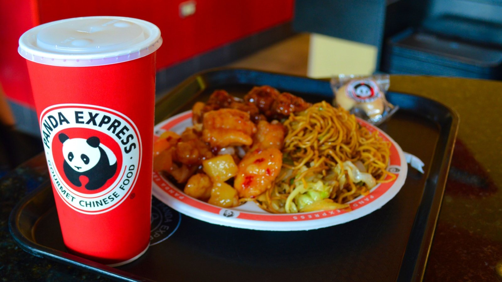 Panda Express Chinese meal