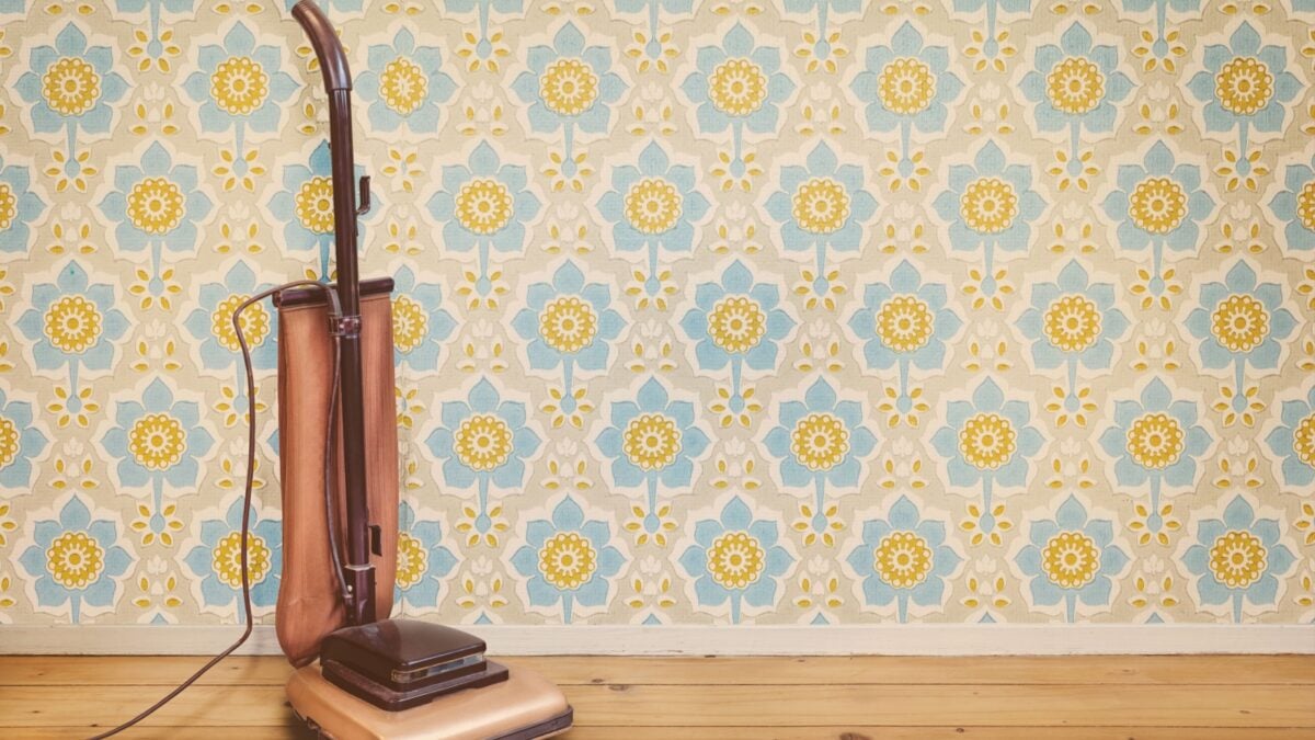 Vintage upright vacuum cleaner