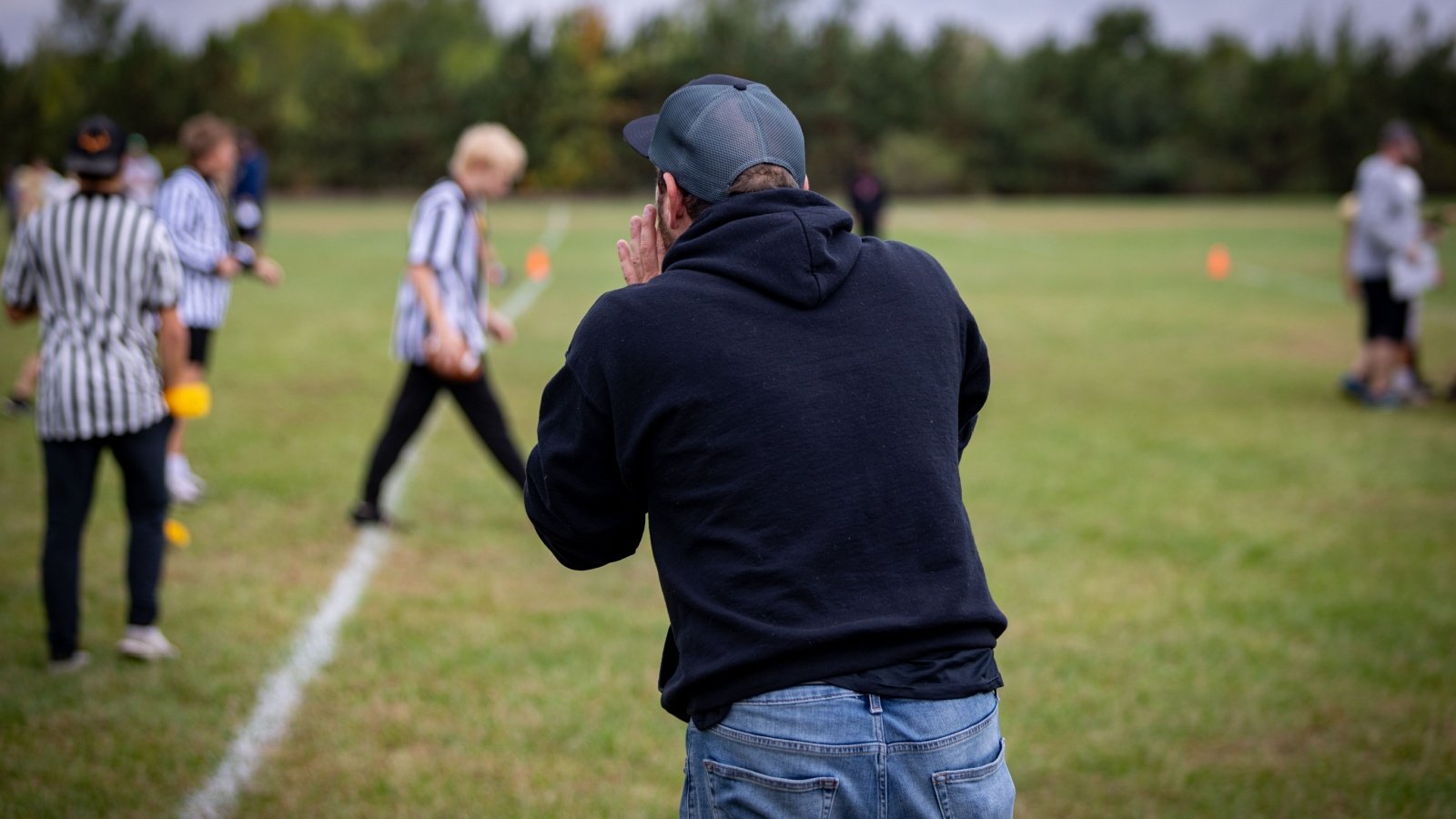 Angry Parent at Sporting Event Yelling at Officials.