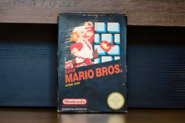 1985 Super Mario Video Game Cartridge