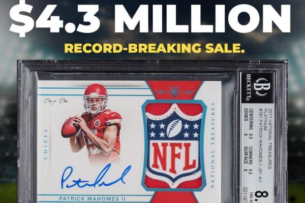 Patrick Mahomes Autographed NFL Card
