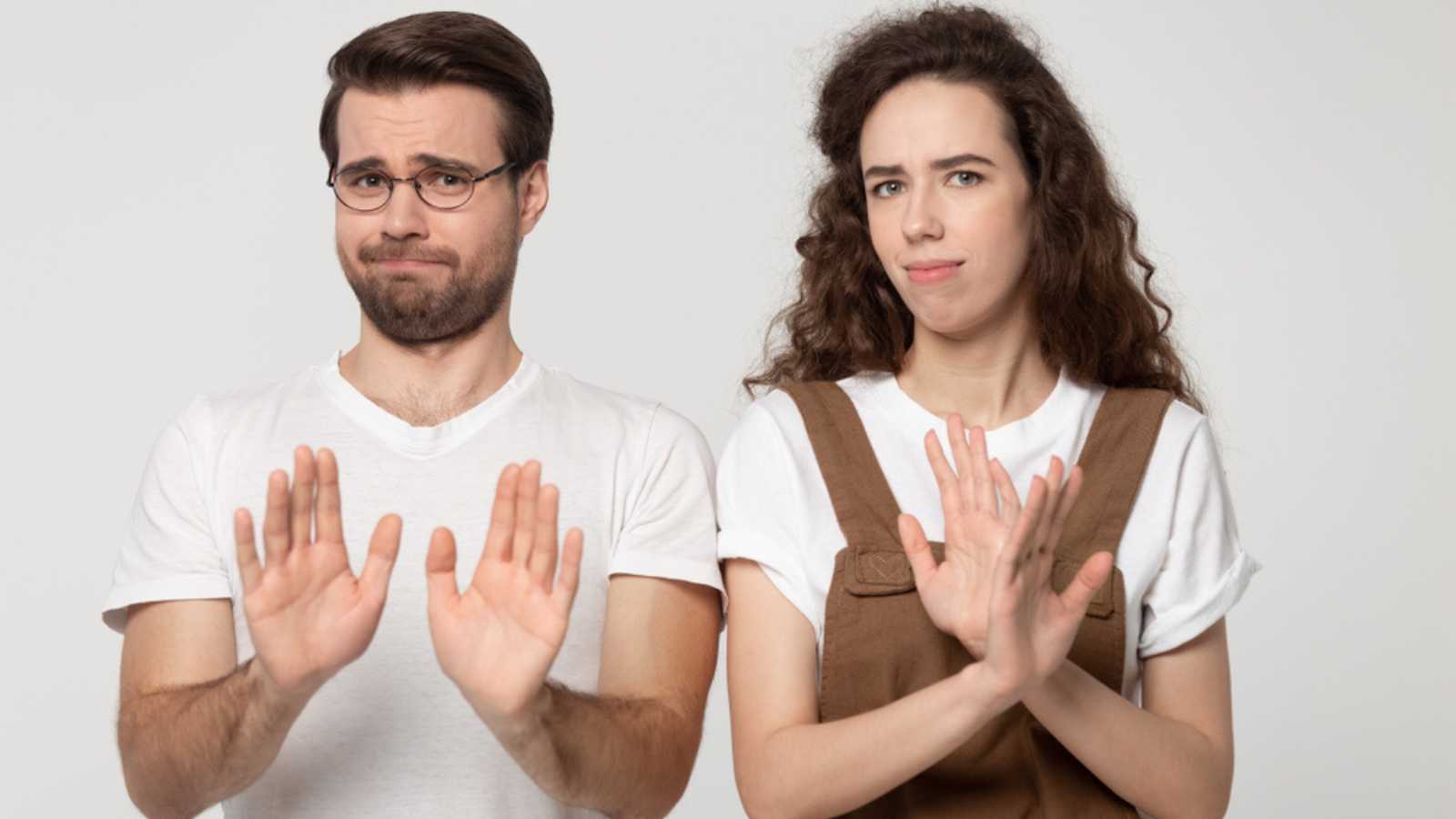 Couples saying no