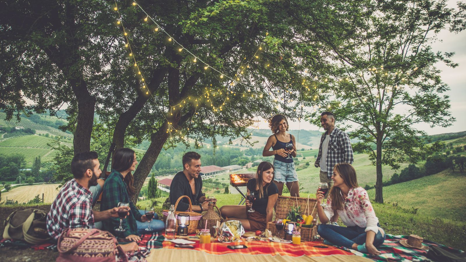 Picnic, afternoon, barbecue, barbeque, bbq, camp, celebration, composition, cooking, countryside, down, drink, evening, evergreen, family, food, friends, friendship, fun, garden, happiness, italy, laughter, lifestyle, lying, man, meadow, millennial, moments, nature, new, outdoor, party, people, picnic, positive, sitting, smile, spring, storytelling, summertime, teenager, together, vacation, weekend, wine, woman, year, youth