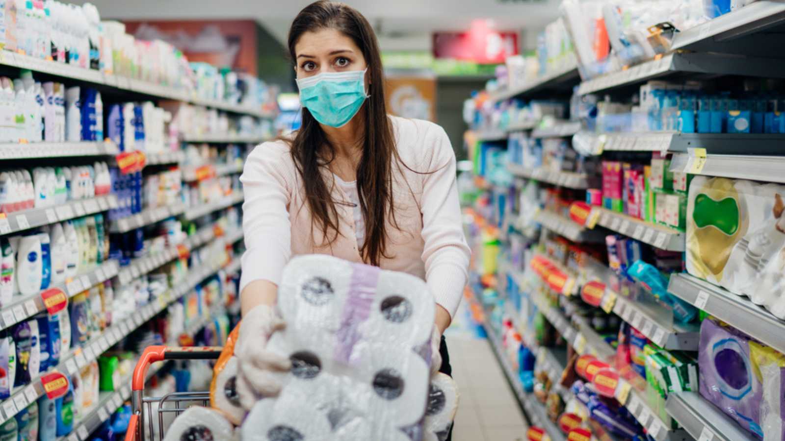 Woman buying in bulk