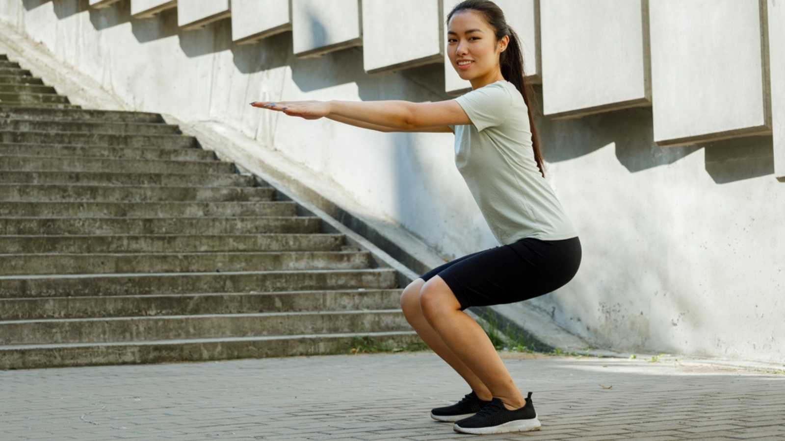 Woman exercising