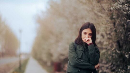 Woman stressed